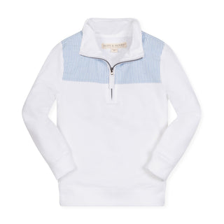 Organic French Terry Half-Zip Pullover - Baby