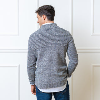 Mock Neck Button Placket Sweater