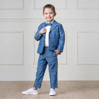 Organic Chambray Suit Pant - Baby