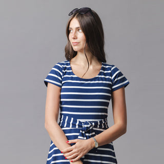 Organic Tie-Waist Knit Dress