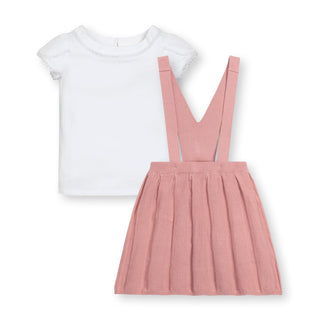 Knit Tulip Sleeve Top & Pleated Sweater Skirtall Gift Set - Baby