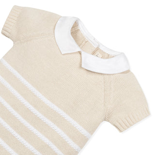 Shortie Romper & Cable Knit Blanket Gift Set