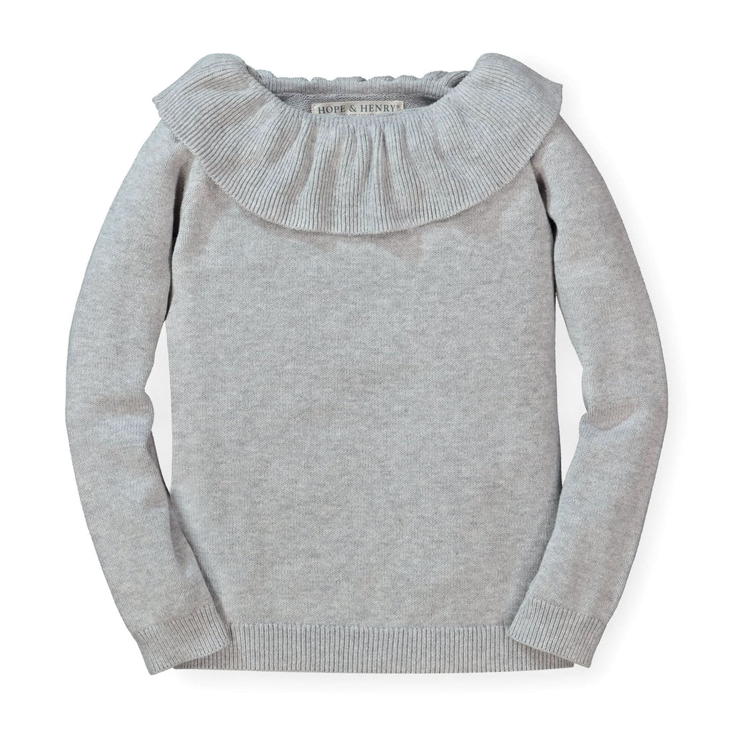Organic Ruffle Collar Sweater Baby Hope & Henry Baby