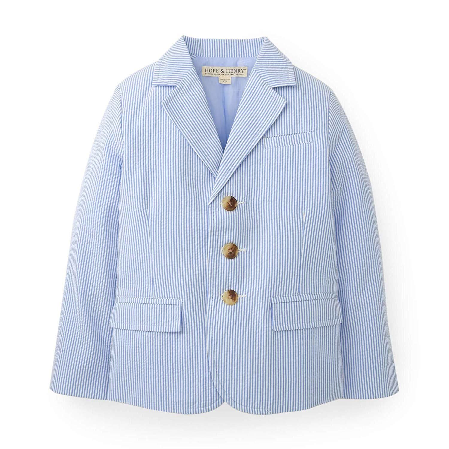 Organic Seersucker Suit Jacket Baby – Hope Henry - Main Image