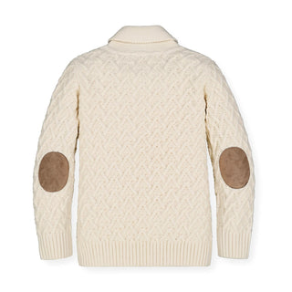 Shawl Collar Cable Sweater - Hope & Henry Boy