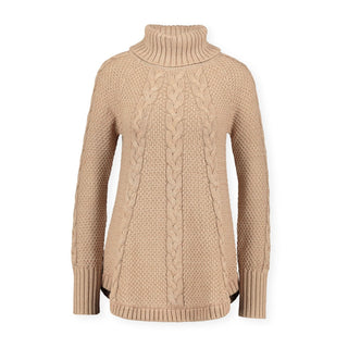 Chunky Cable Knit Raglan Sweater - Hope & Henry Women