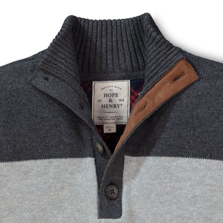 Contrast Sweater with Elbow Patches - Hope & Henry Men