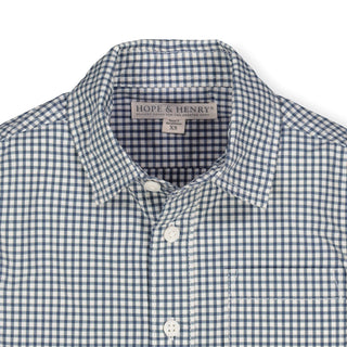 Stretch Poplin Button Down Shirt - Hope & Henry Boy