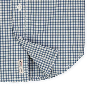 Stretch Poplin Short Sleeve Button Down Shirt - Hope & Henry Boy