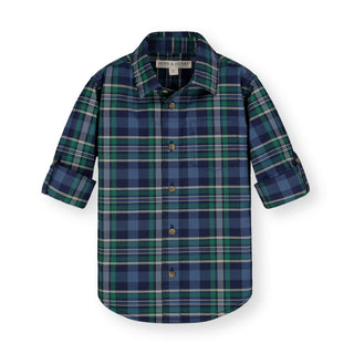 Stretch Poplin Button Down Shirt - Hope & Henry Boy