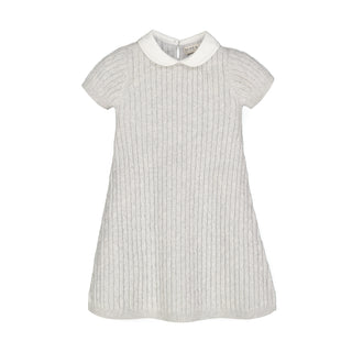Short Sleeve Cable Dress with Collar - Hope & Henry Girl