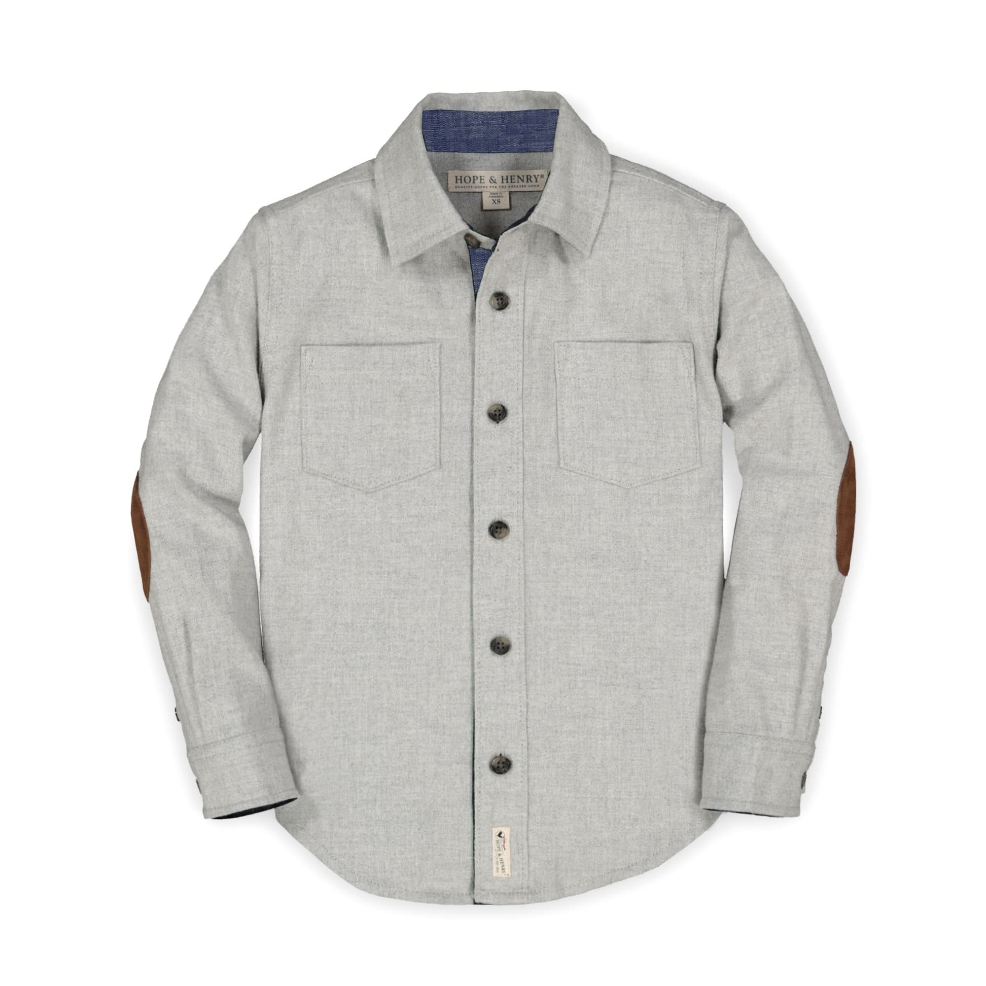 dress shirt elbow patch Men's Paddington Long Sleeve Linen Shirt with Elbow Patches, 3XL / White