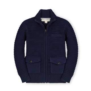 Full Zip Mock Neck Sweater - Hope & Henry Boy