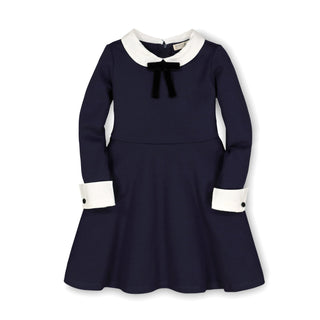 French Look Ponte Dress with Bow - Hope & Henry Girl