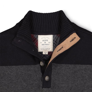 Contrast Sweater with Elbow Patches - Hope & Henry Men