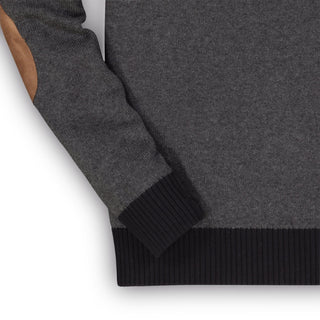 Contrast Sweater with Elbow Patches - Hope & Henry Men