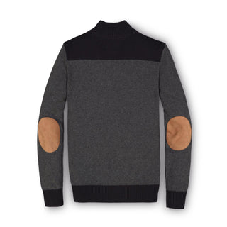 Contrast Sweater with Elbow Patches - Hope & Henry Men