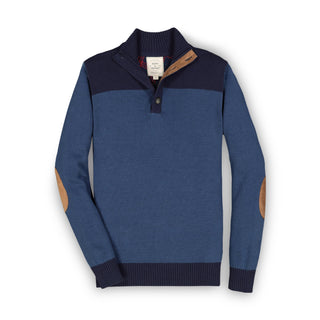 Contrast Sweater with Elbow Patches - Hope & Henry Men