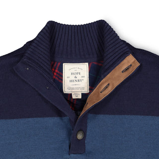 Contrast Sweater with Elbow Patches - Hope & Henry Men