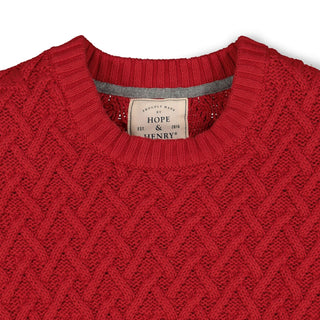 Herringbone Cable Sweater - Hope & Henry Men