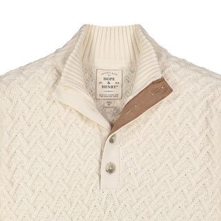 Half Zip Cable Pullover Sweater - Hope & Henry Men