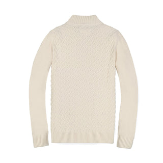 Half Zip Cable Pullover Sweater - Hope & Henry Men