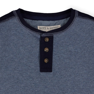 Quilted Henley Tee - Hope & Henry Boy