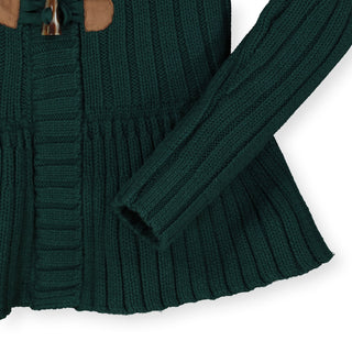 Peplum Sweater with Toggles - Hope & Henry Girl