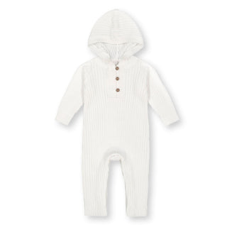 Hooded Henley Romper - Hope & Henry Baby