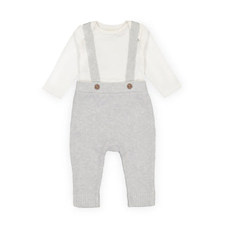Rib Bodysuit and Sweater Overall Set - Hope & Henry Baby