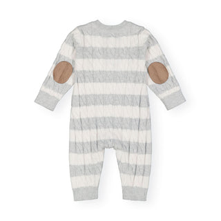 Sweater Henley Romper and Beanie Set - Hope & Henry Baby