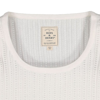 Scoop Neck Pointelle Sweater - Hope & Henry Women