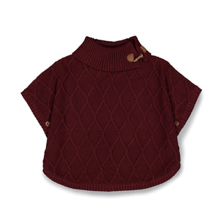 Split Neck Sweater Cape - Hope & Henry Girl