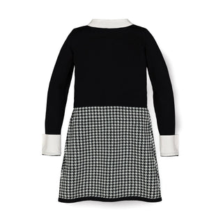 Button Front Sweater Dress with Collar - Hope & Henry Girl