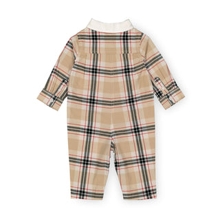 Long Sleeve Button Front Romper - Hope & Henry Baby