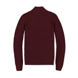 Mock Neck Cable Sweater - Hope & Henry Men