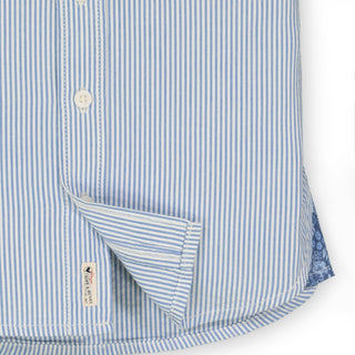 Seersucker Short Sleeve Button Down Shirt - Hope & Henry Boy