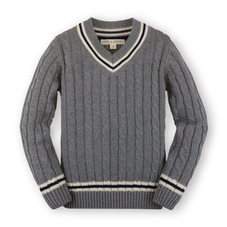 V-Neck Cricket Sweater - Hope & Henry Boy