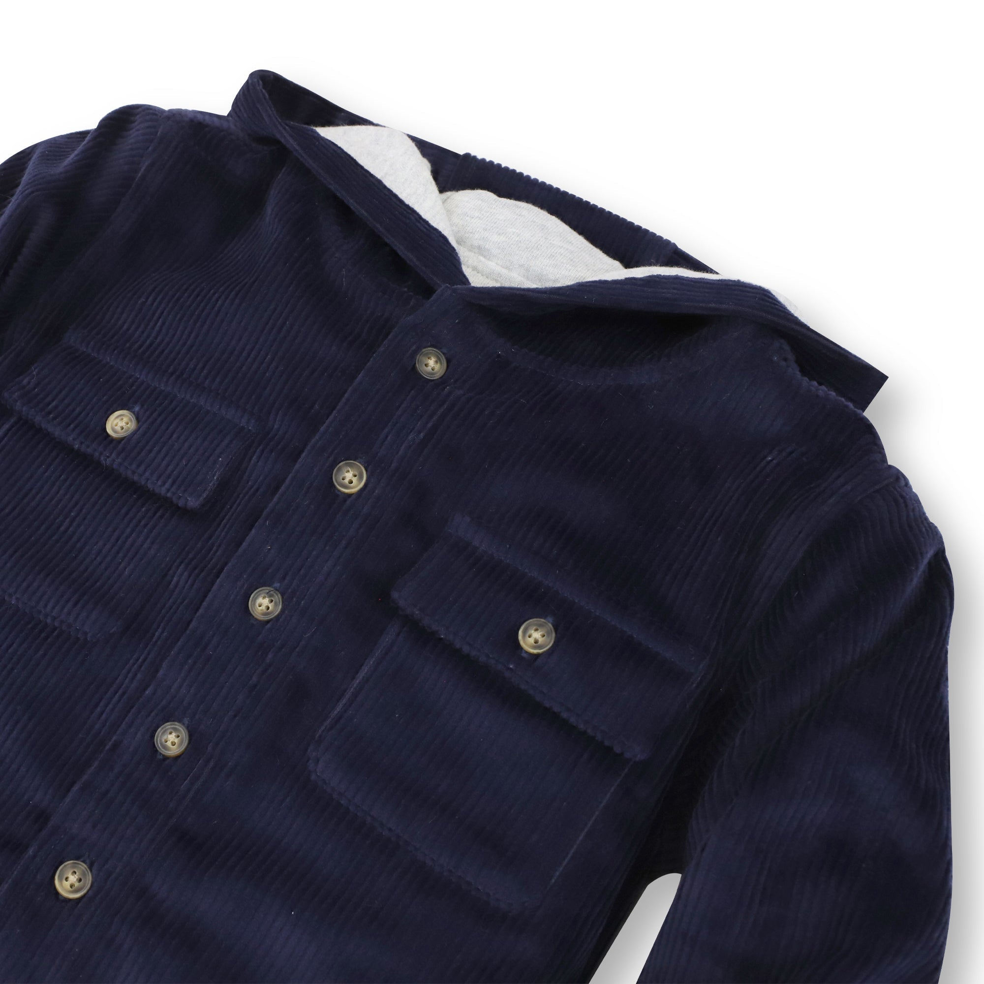 Hooded Corduroy Shirt Jacket | Hope & Henry Boy