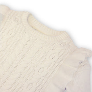 Pinafore Cable Sweater - Hope & Henry Girl