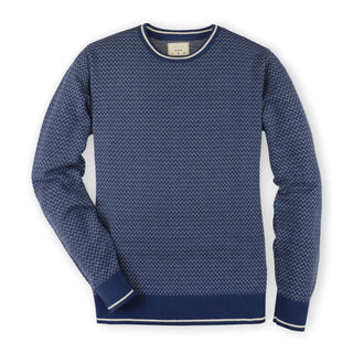 Fine Gauge Herringbone Sweater - Hope & Henry Men