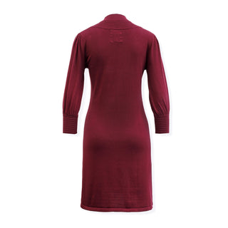Mock Neck Puff Sleeve Sweater Dress - Hope & Henry Women