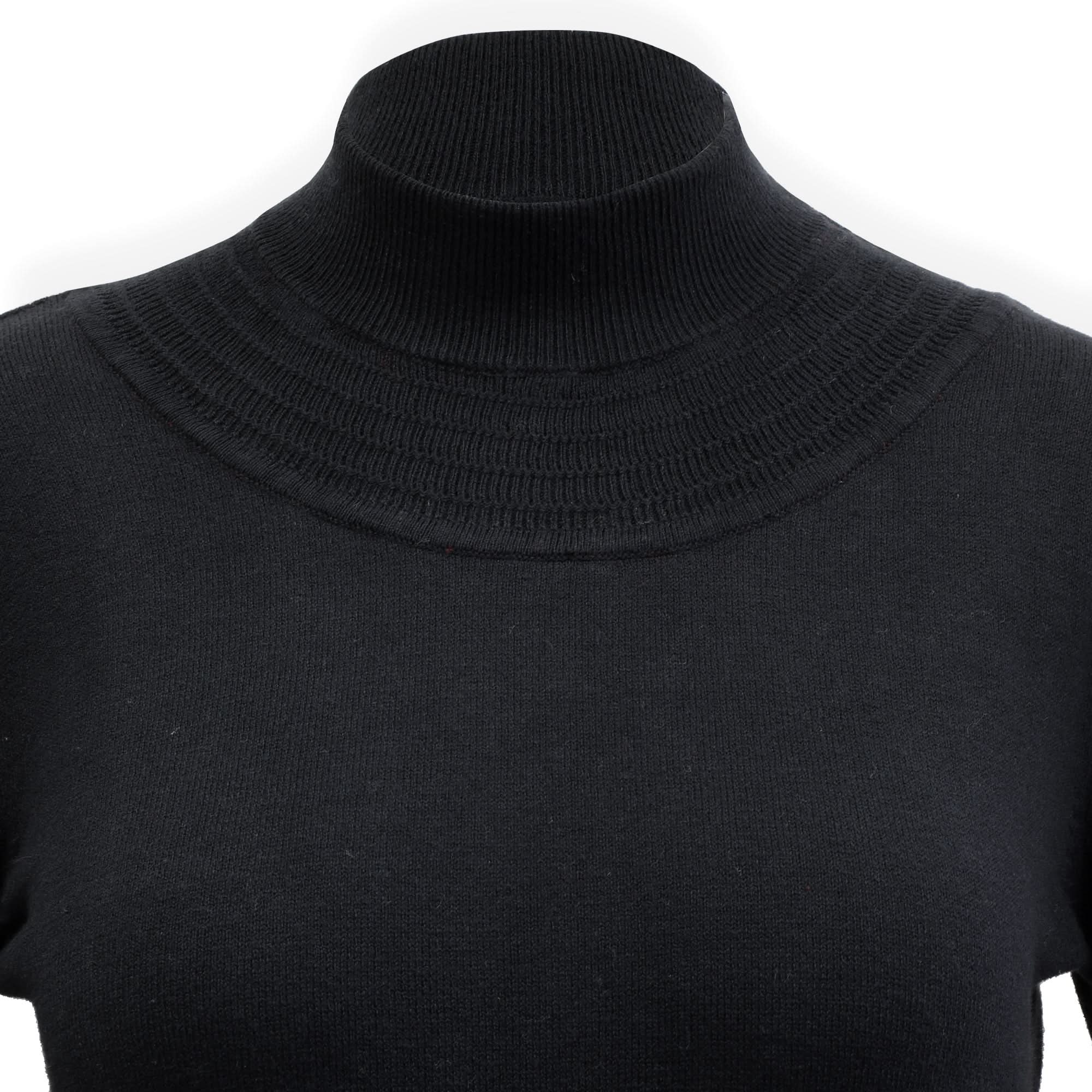 Hope & Henry - Womens Mock Neck Puff Sleeve Sweater Dress - 4 / Black Hope & Henry - Womens Mock Neck Puff Sleeve Sweater Dress - 4 / Black