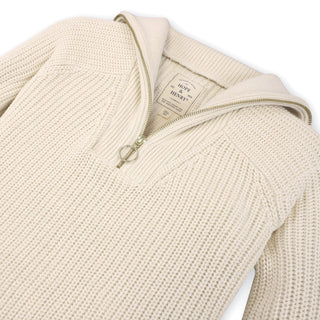 Fold Over Half Zip Sweater - Hope & Henry Women