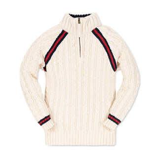 Half Zip Cable Pullover Sweater - Hope & Henry Boy