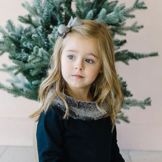 Long Sleeve Ponte Dress with Faux Fur - Baby - Hope & Henry Baby