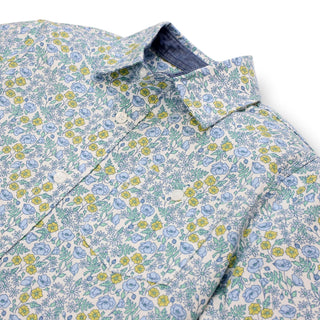 Linen Short Sleeve Button Down Shirt - Hope & Henry Boy