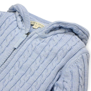 Zip-Up Textured Sweater - Hope & Henry Boy