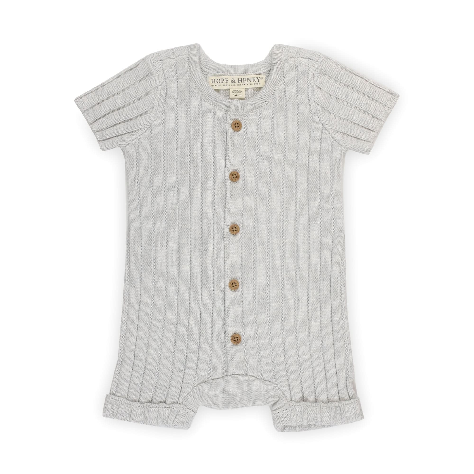 thumbnail image 2 of Hope & Henry Boys' Organic Long Sleeve Cable Knit Cardigan Sweater With Stripe Trim Kids 2 of 14