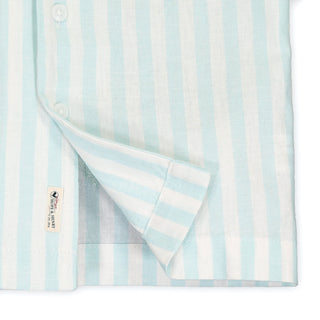 Linen Short Sleeve Camp Shirt - Hope & Henry Boy